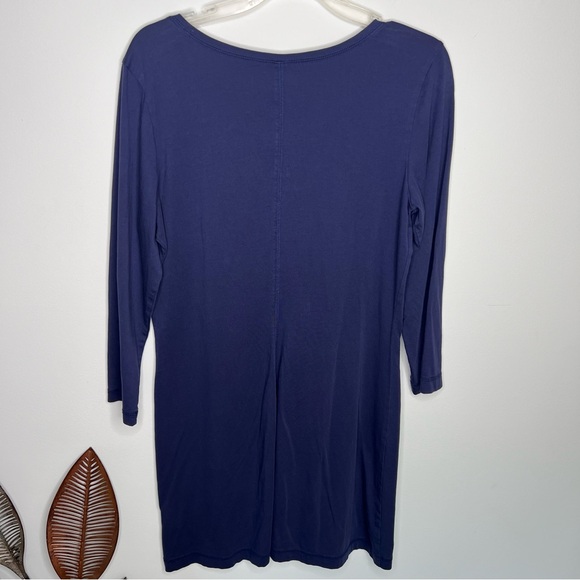 Lilly Pulitzer Eliza Dress Navy Blue Pima‎ Cotton A19 - Picture 8 of 8